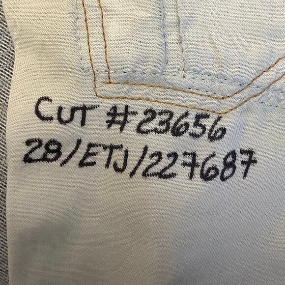 NEW! RE/DONE LEVI'S Engineered Tapered $675 msrp Size 26 Indigo Jeans G22-13 - Picture 8 of 11